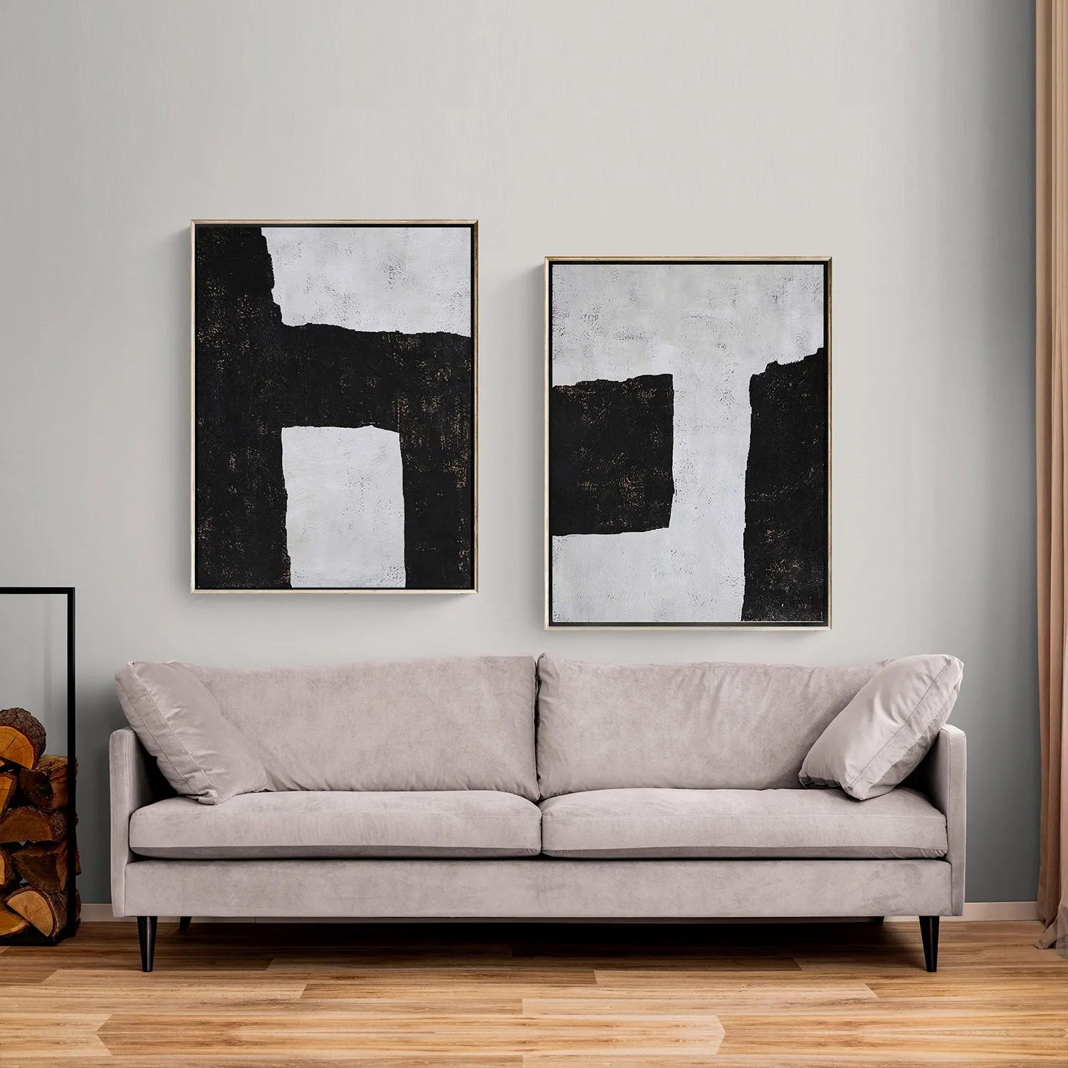 Set of 2 Minimal Geometric Art P14
