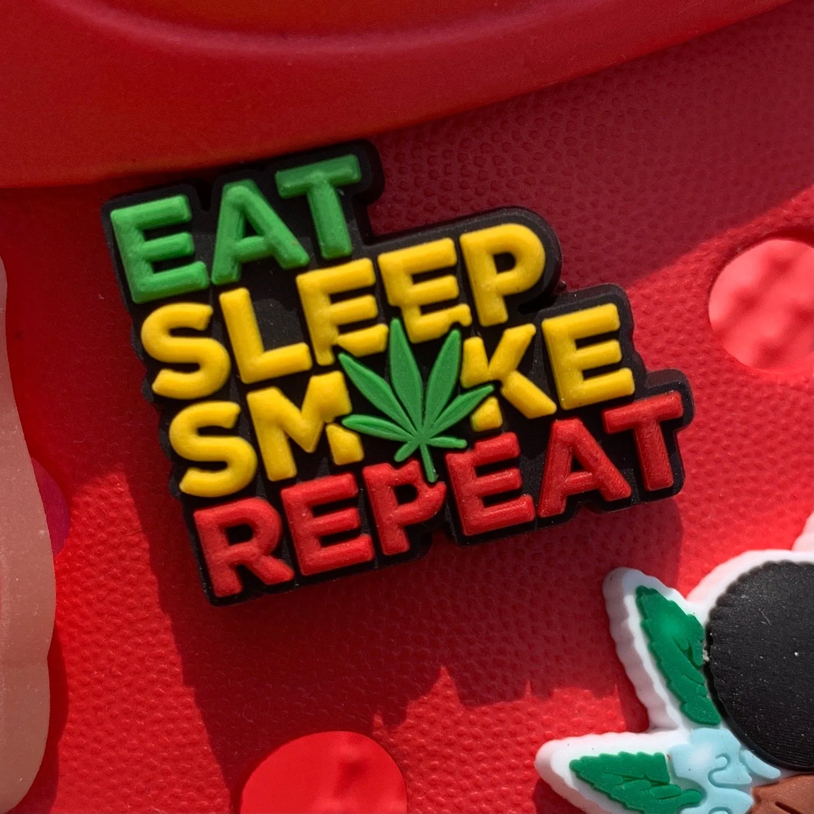SHOE CHARMS - EAT SLEEP SMOKE REPEAT