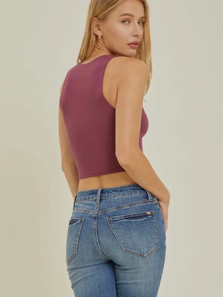 Smooth Move Cropped Tanks