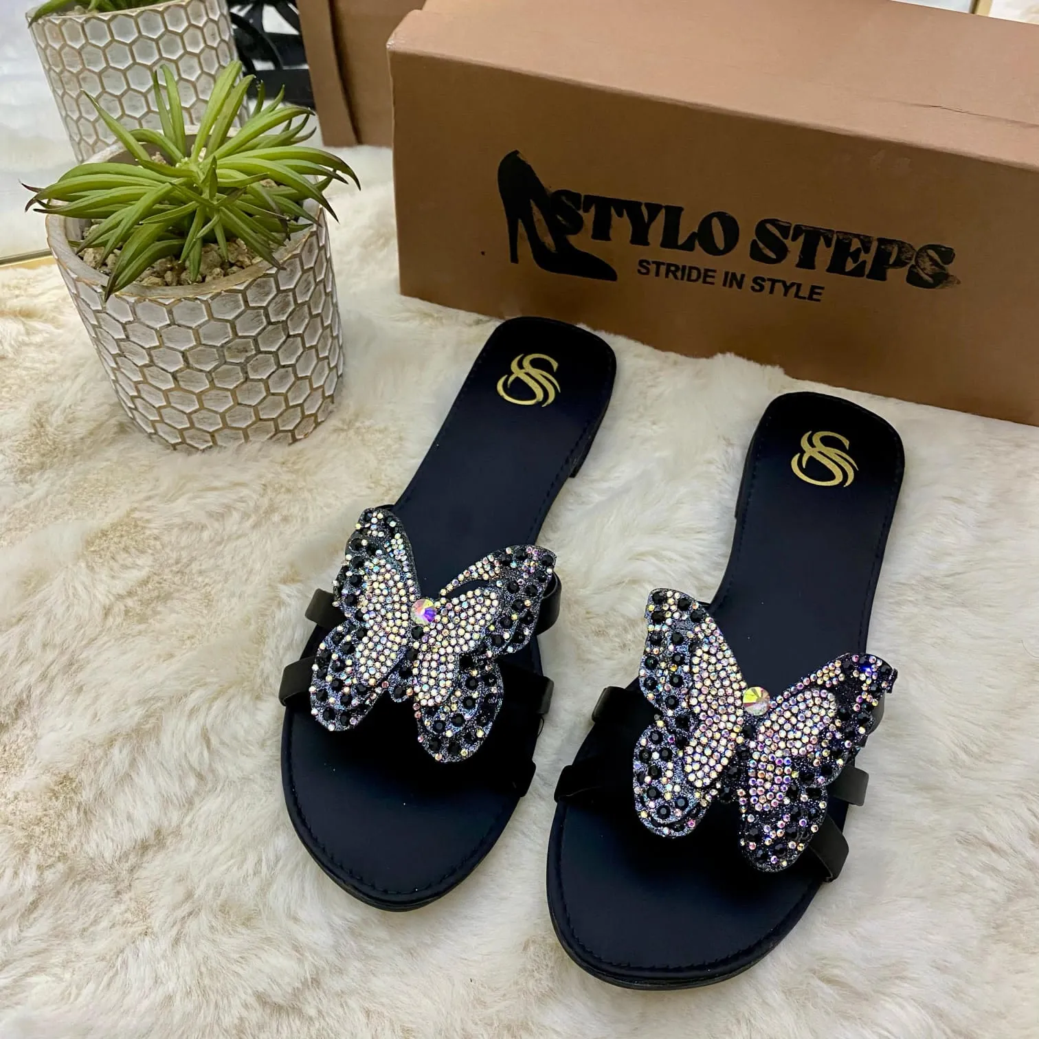 Sparkly Fly Flats