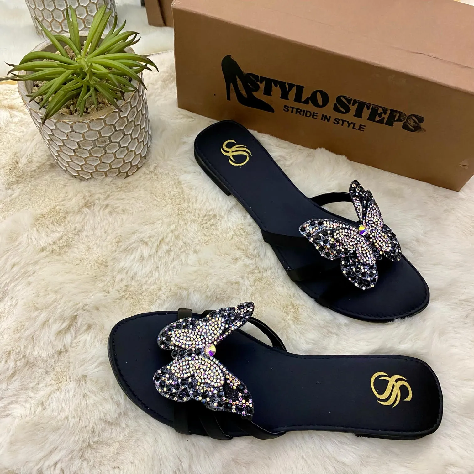 Sparkly Fly Flats