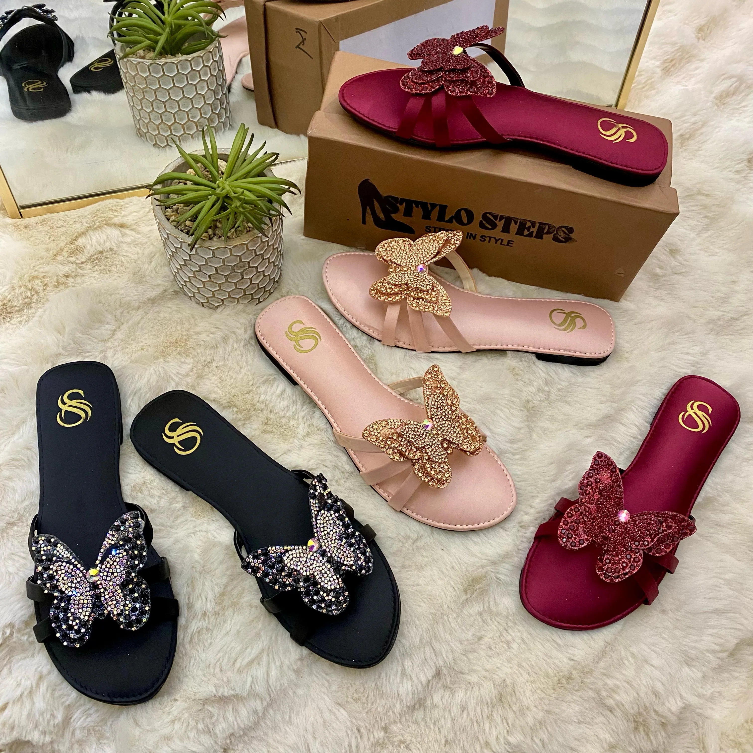 Sparkly Fly Flats