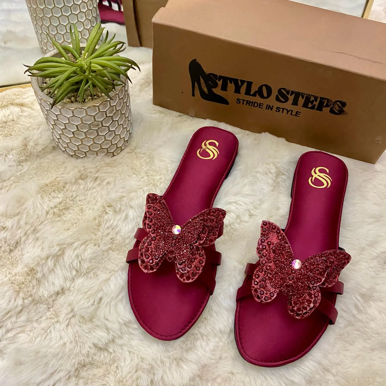 Sparkly Fly Flats
