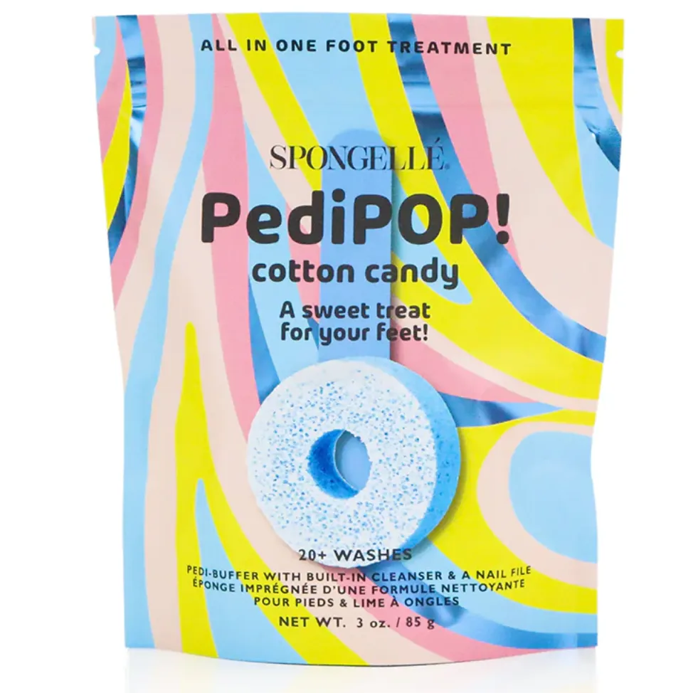 Spongelle Cotton Candy PediPOP! Pedi Buffer & Nail File