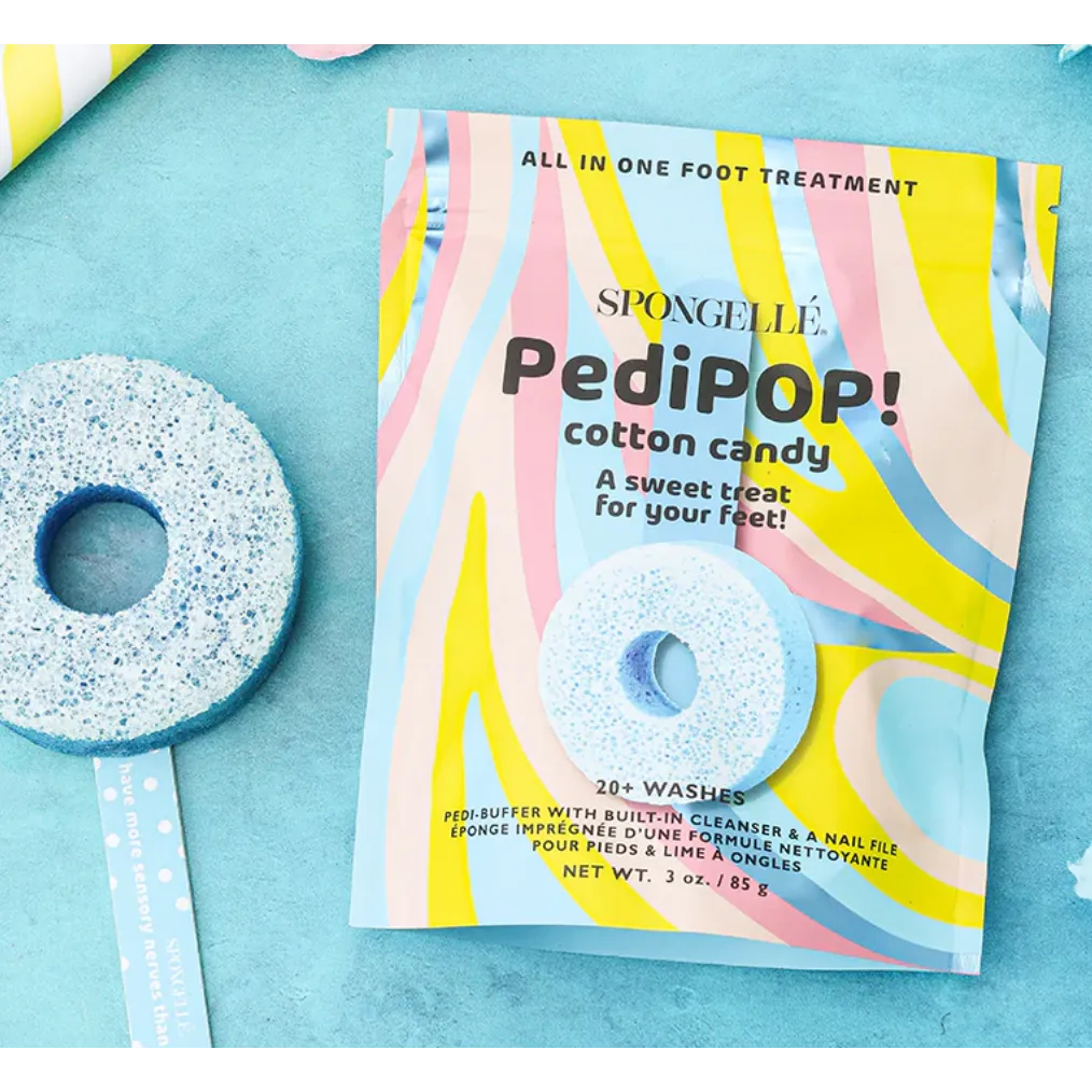 Spongelle Cotton Candy PediPOP! Pedi Buffer & Nail File