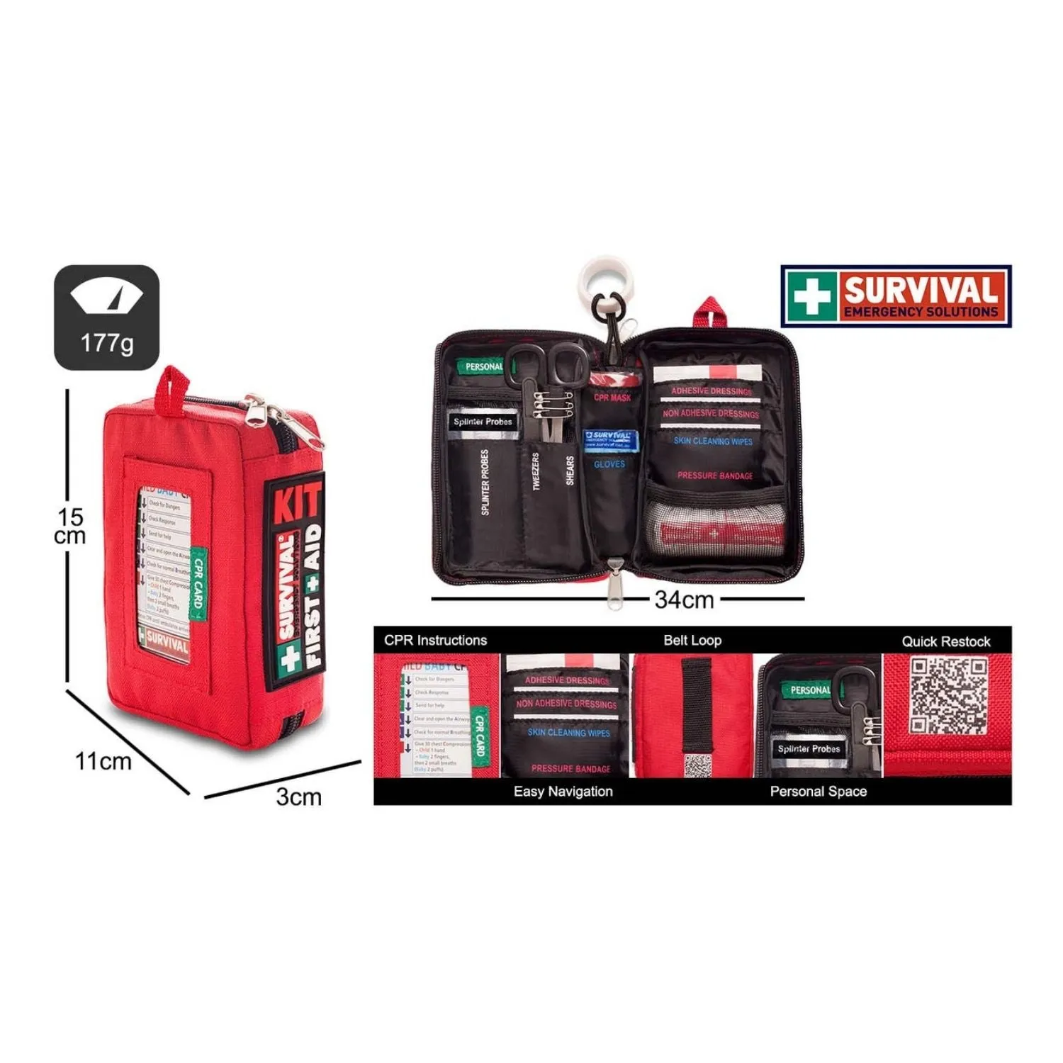 Survival Compact First Aid Kit