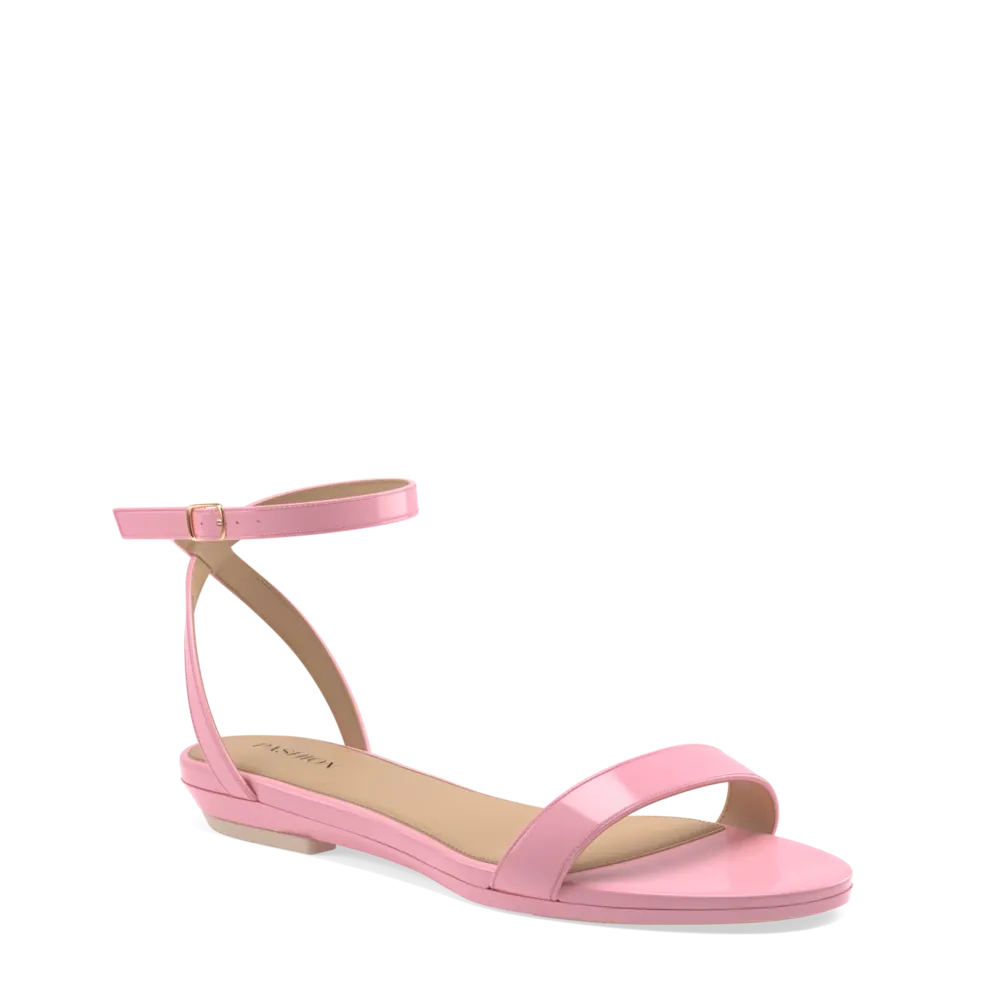 The Brenna - Pink Patent 4 Block - FINAL SALE