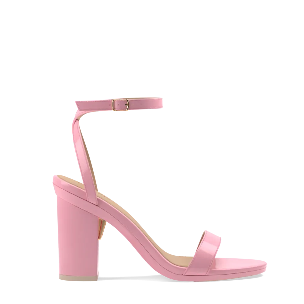 The Brenna - Pink Patent 4 Block - FINAL SALE