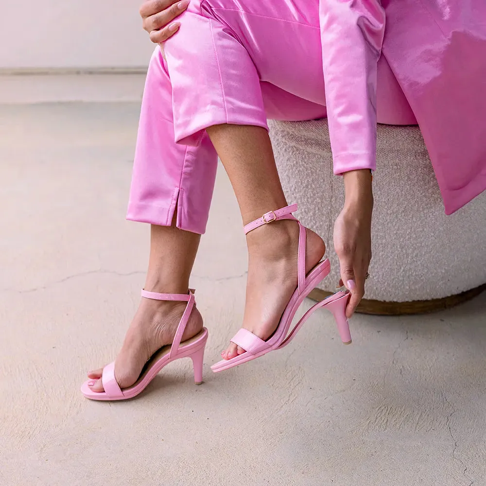 The Brenna - Pink Patent 4 Block - FINAL SALE