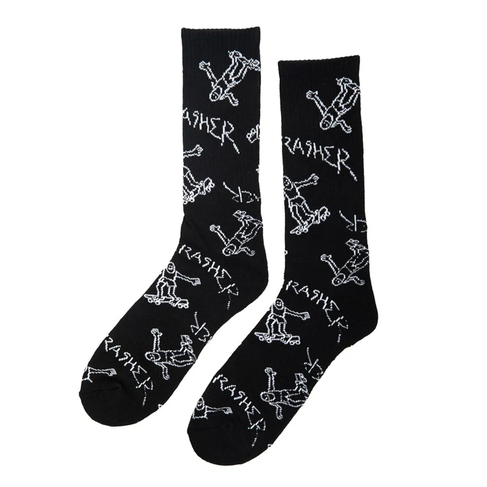 Thrasher - Gonz Logo Socks Black