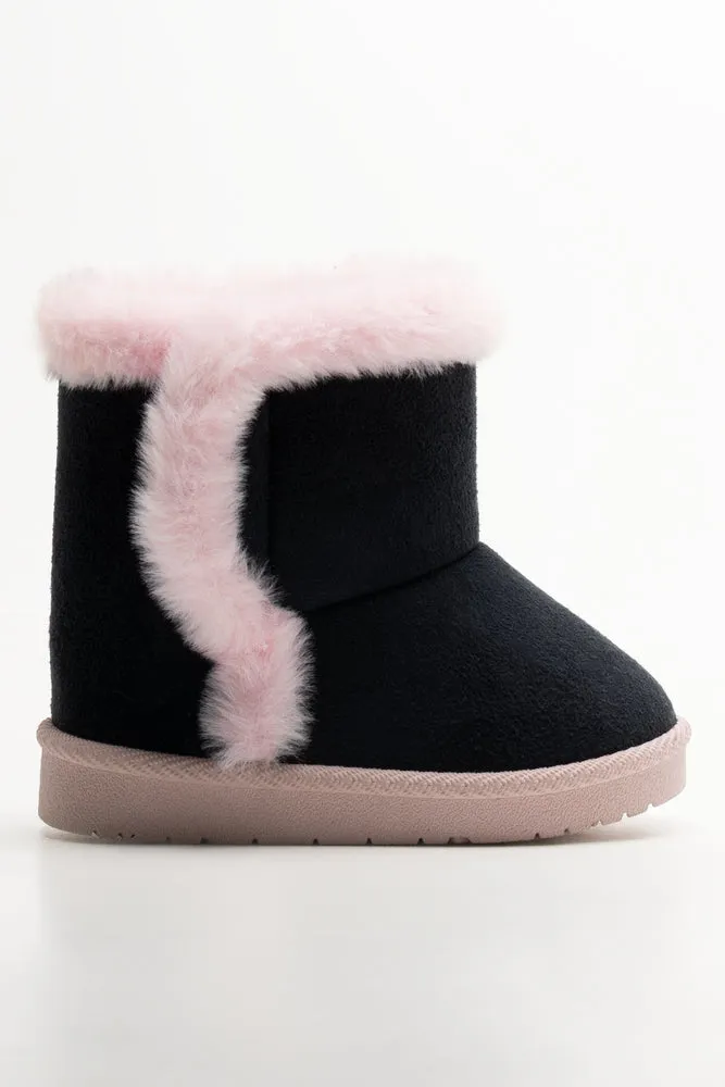 Unicorn Comfy Boots Navy