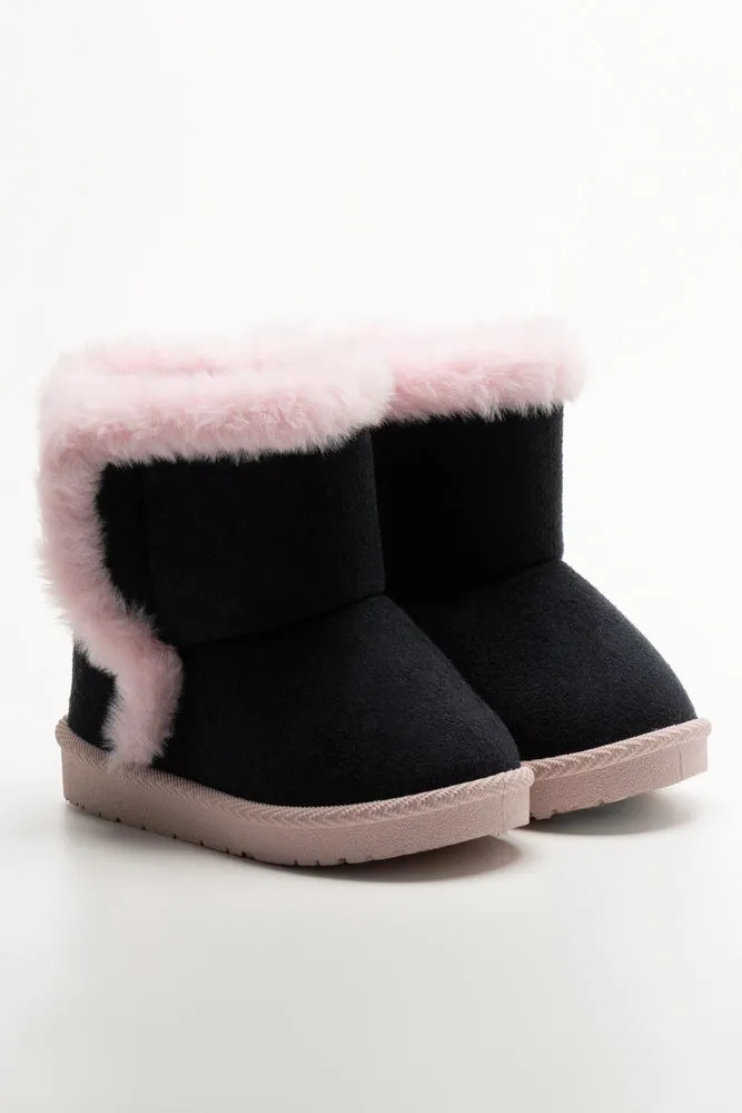 Unicorn Comfy Boots Navy