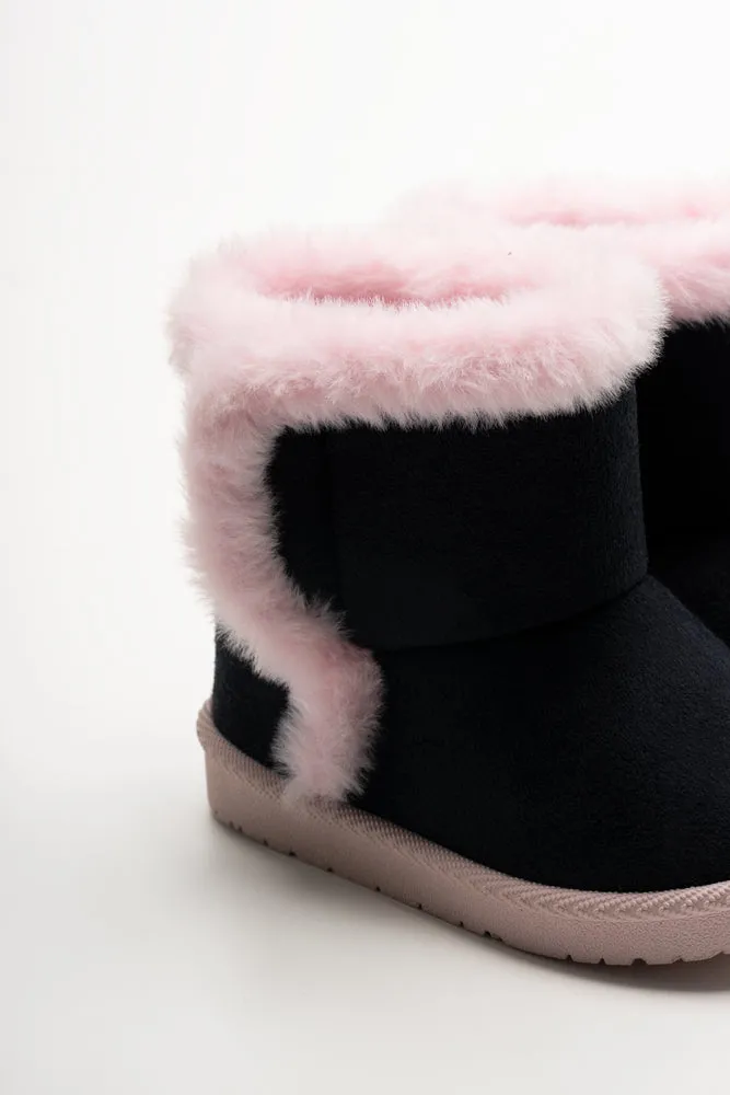 Unicorn Comfy Boots Navy