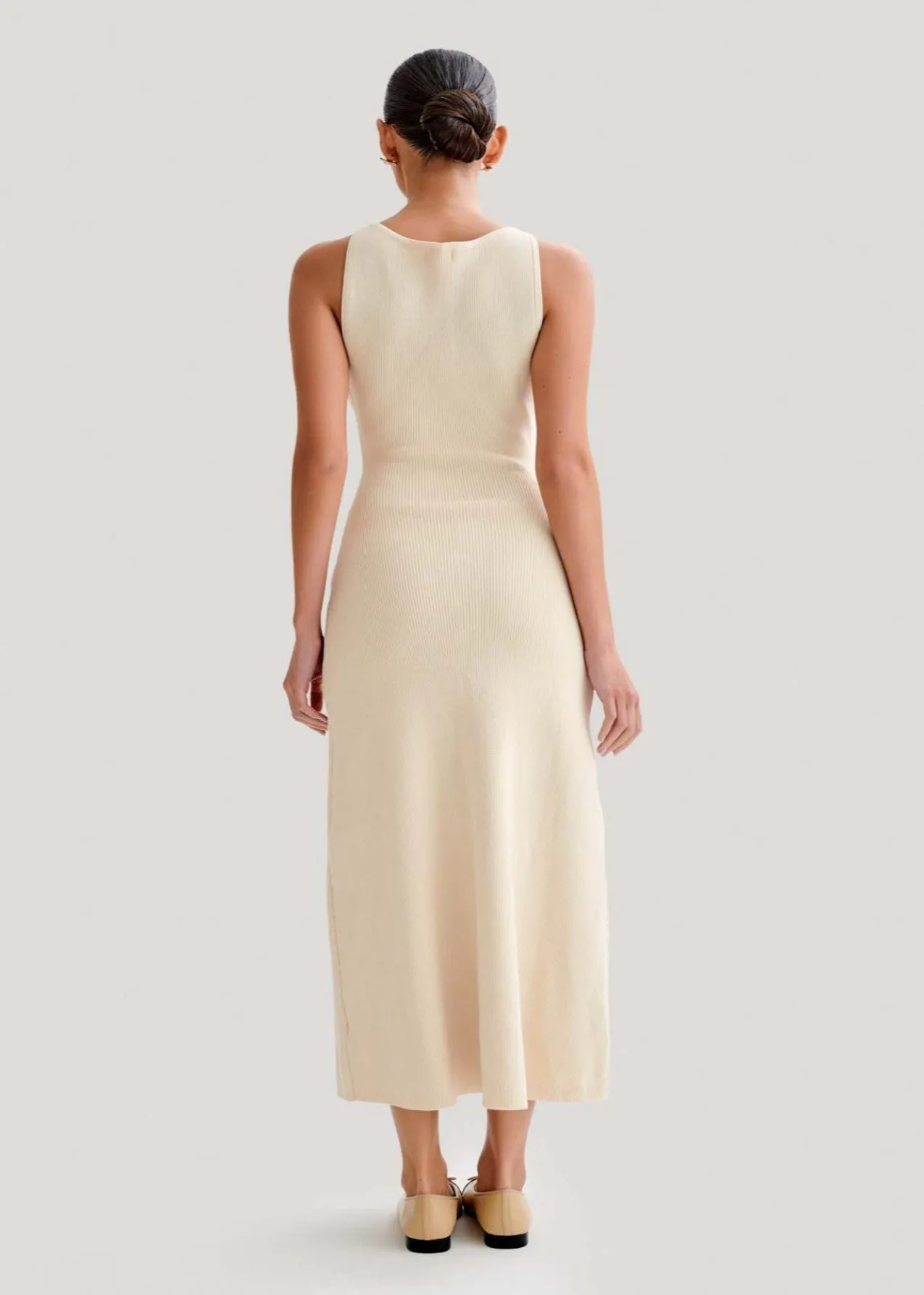 Valeria - Contrast Trim Midi Dress