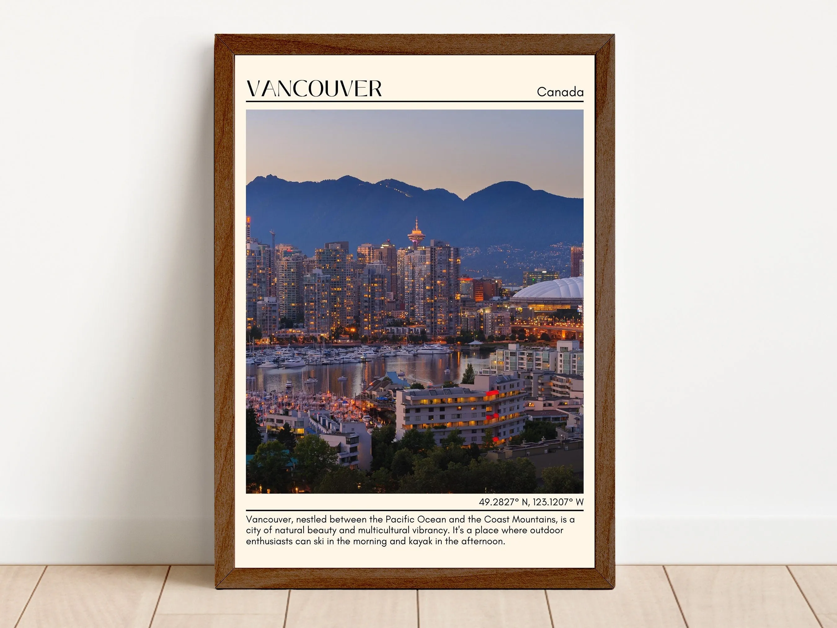 Vancouver Minimal Wall Art, Canada