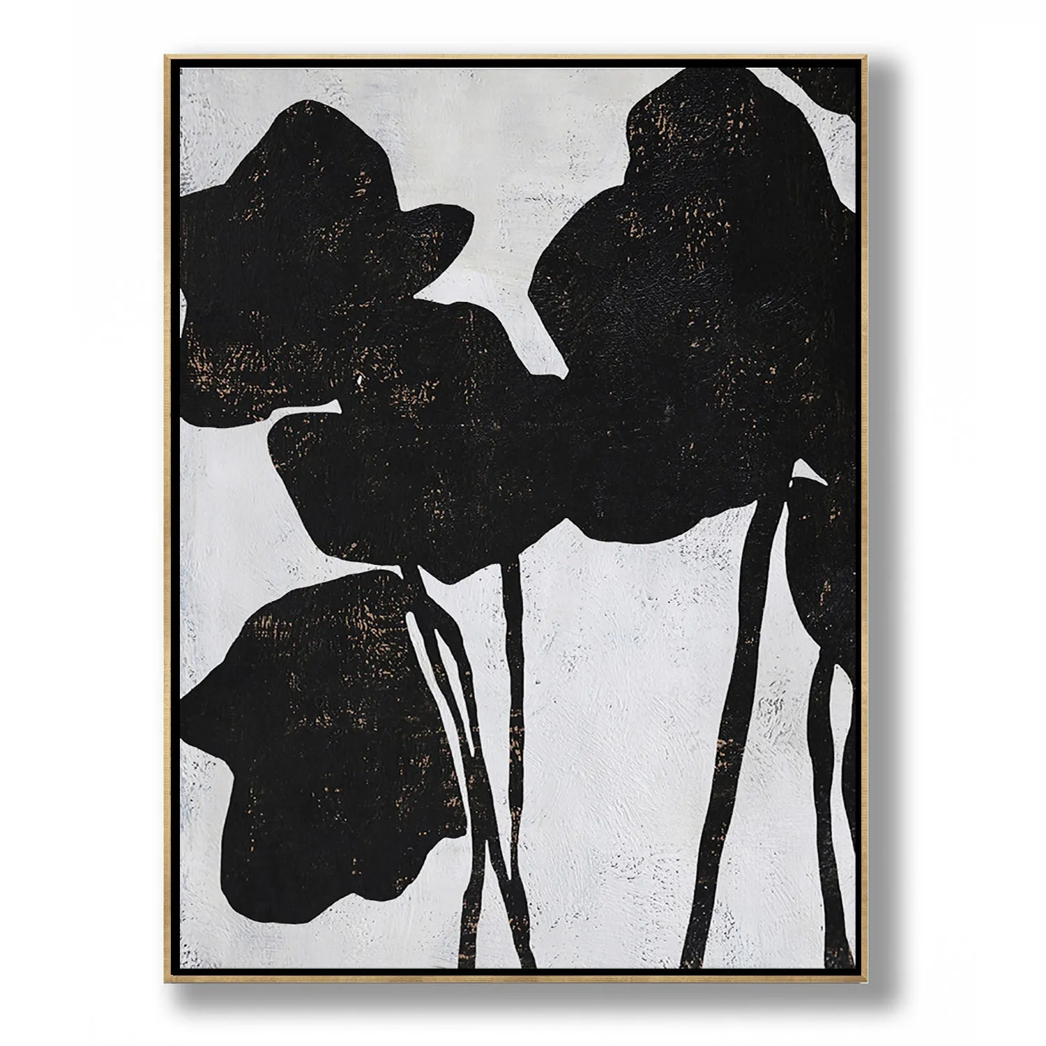 Vertical Abstract Flowers Painting H132V