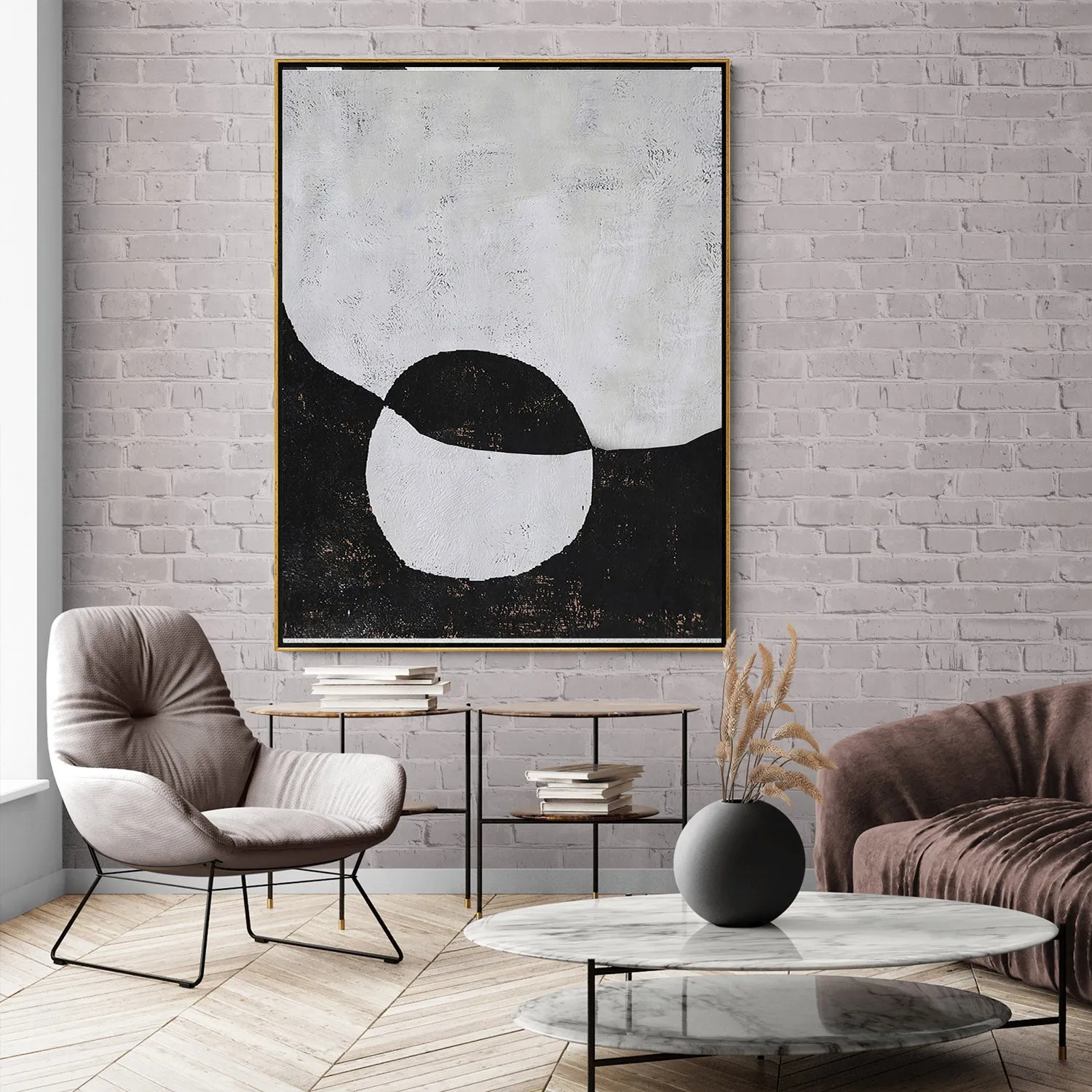 Vertical Abstract Landscape Painting H119V