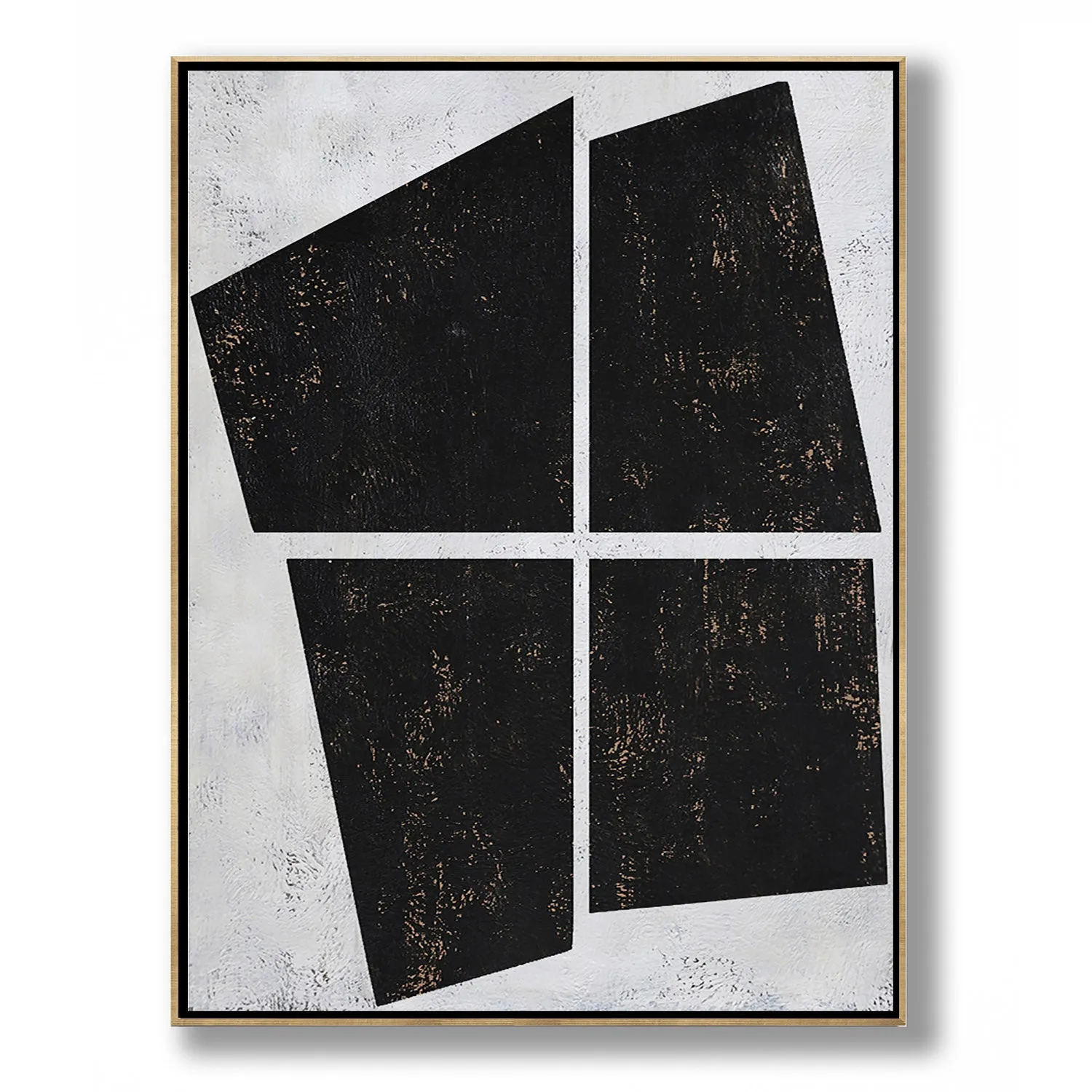 Vertical Minimal Geometric Painting H74V