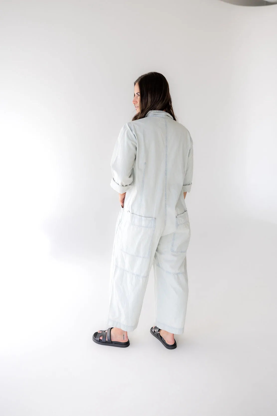 We The Free Margarita Jumpsuit | Light Blue Beam