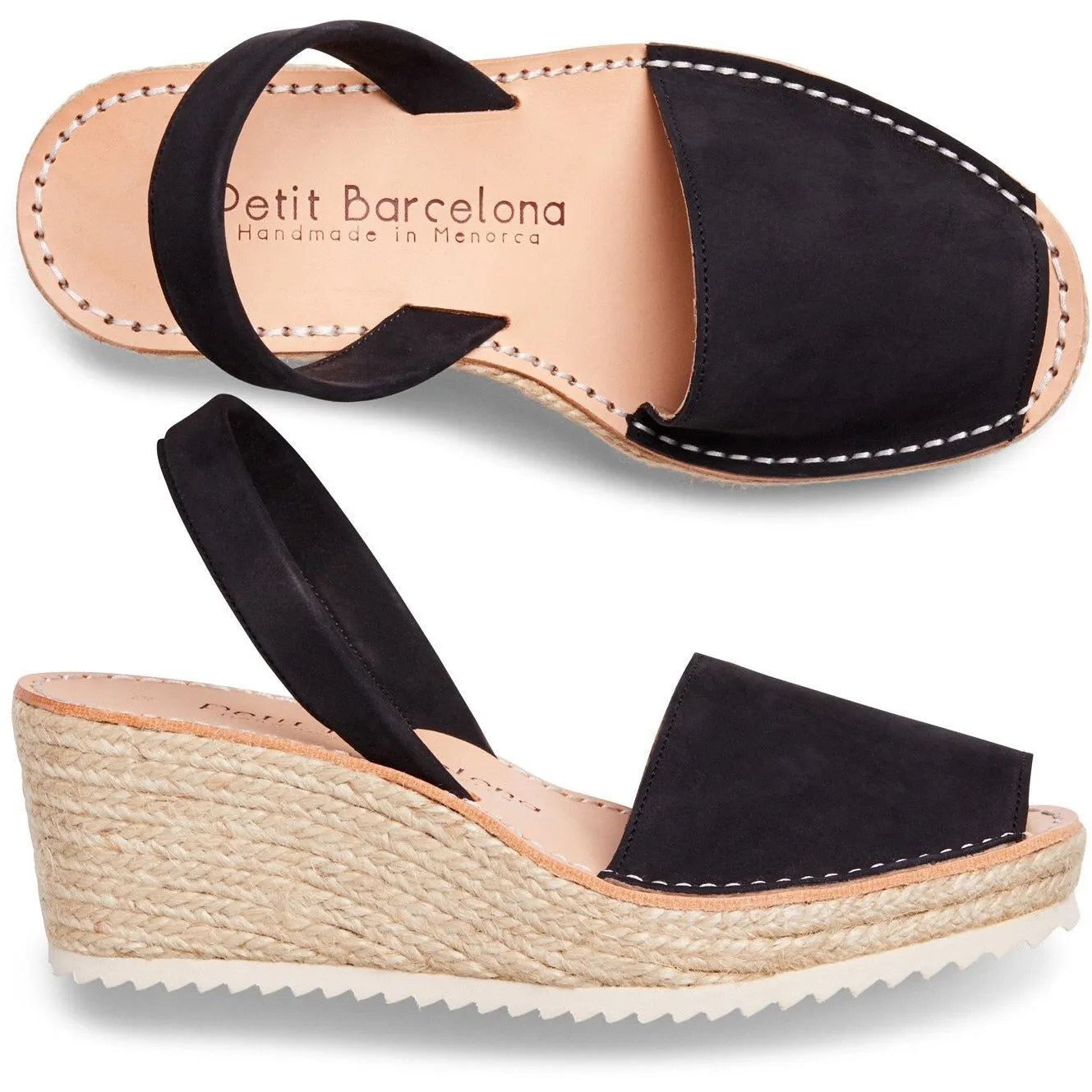 Wide Fit | Wedges | Black (Padded)