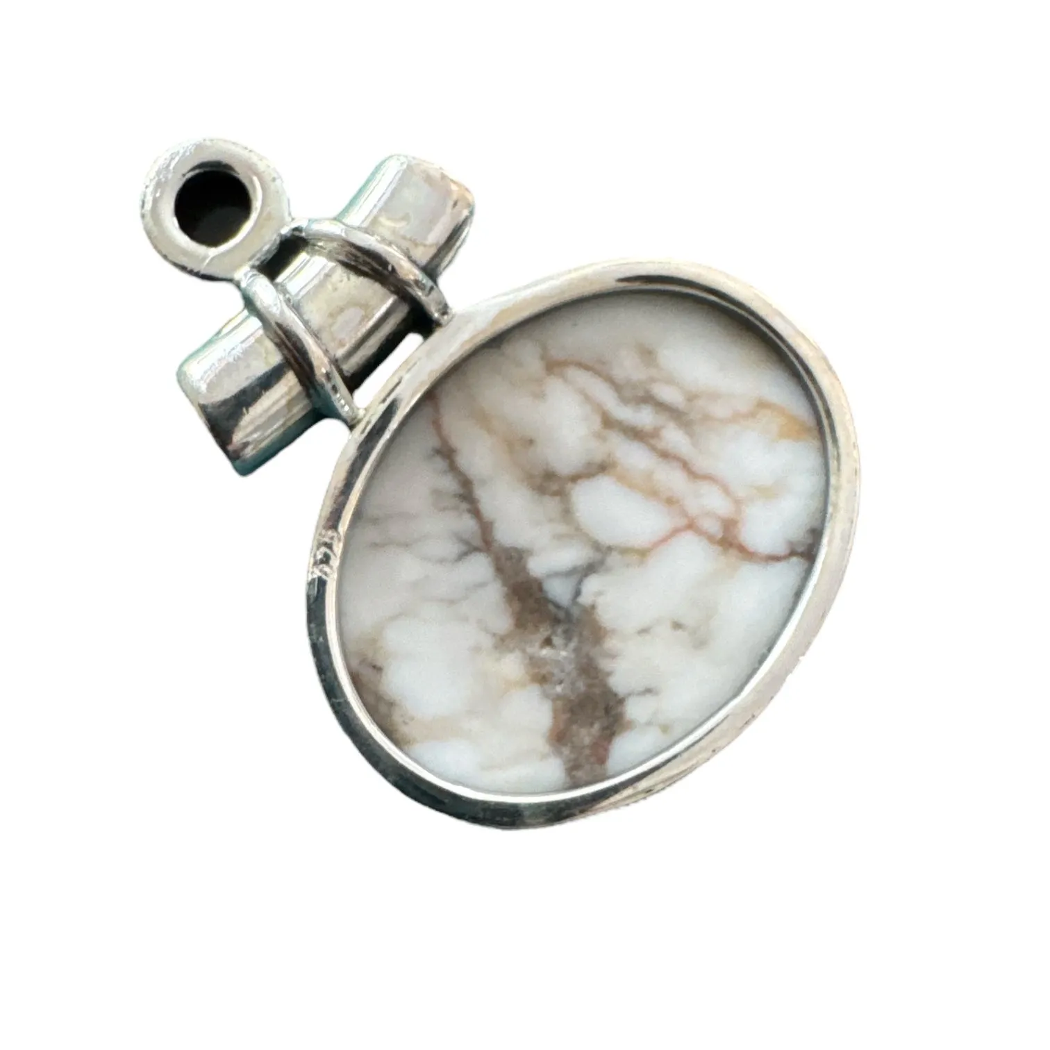 Wild Horse Jasper & Black Onyx Solid 925 Sterling Silver Pendant