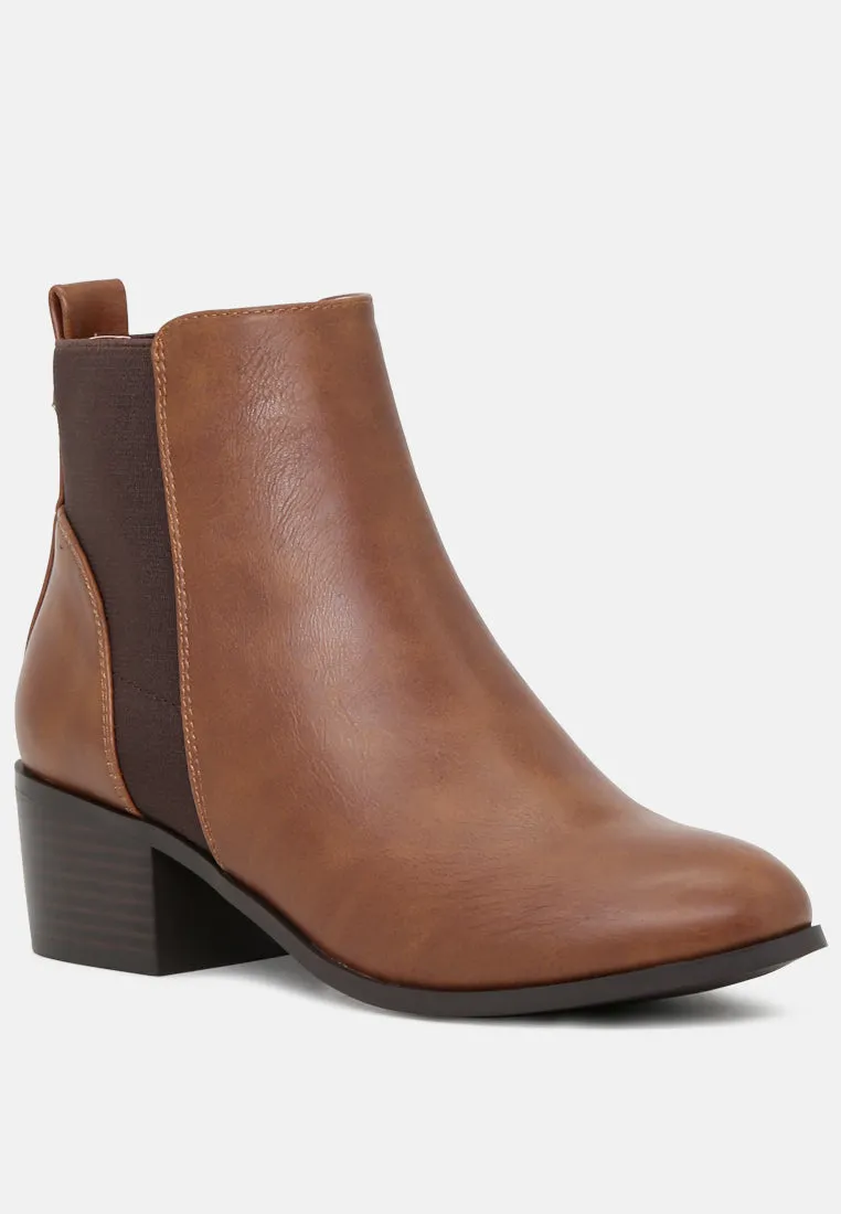 Womens Ankle Boots Low Heel
