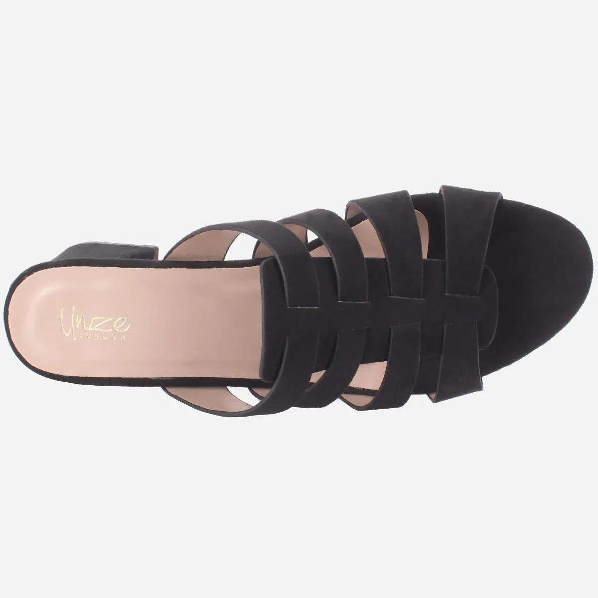 Womens "CHANTRIA" Open Toe Block Heel Sandals