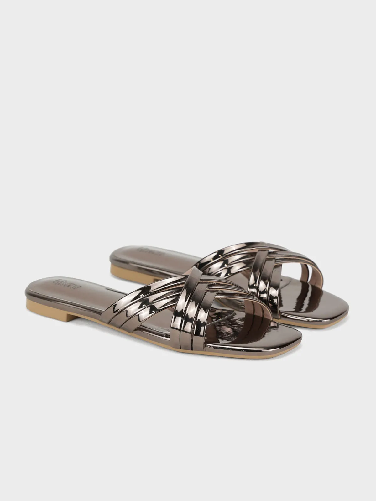 Women's "PHOSIN" Crisscross Strappy Slippers