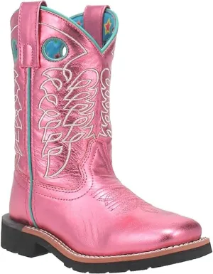 YOUTH DAN POST GIRLS AURORA PINK WESTERN BOOTS DPC3975