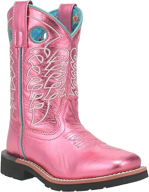 YOUTH DAN POST GIRLS AURORA PINK WESTERN BOOTS DPC3975