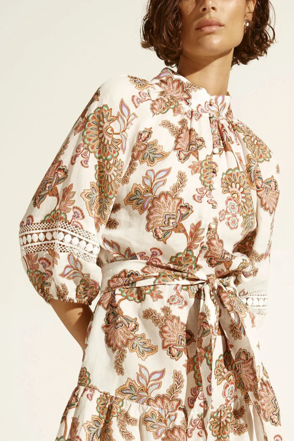 zoe kratzmann -alight dress - k'gari cream